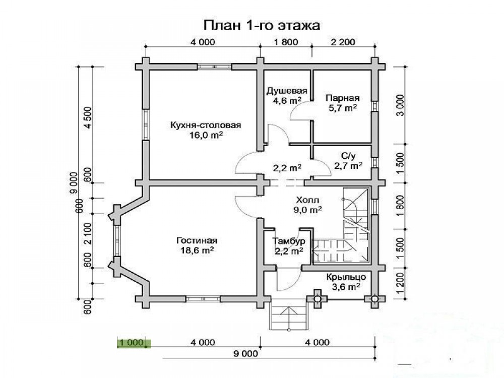 Дом из бревна 5007