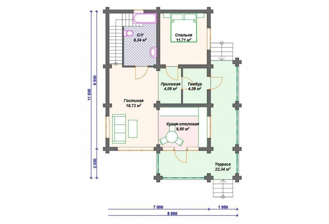 Дом из бревна 4983