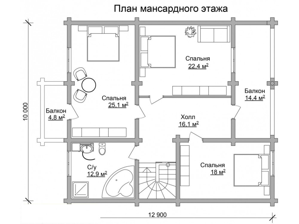 Дом из бревна 4940