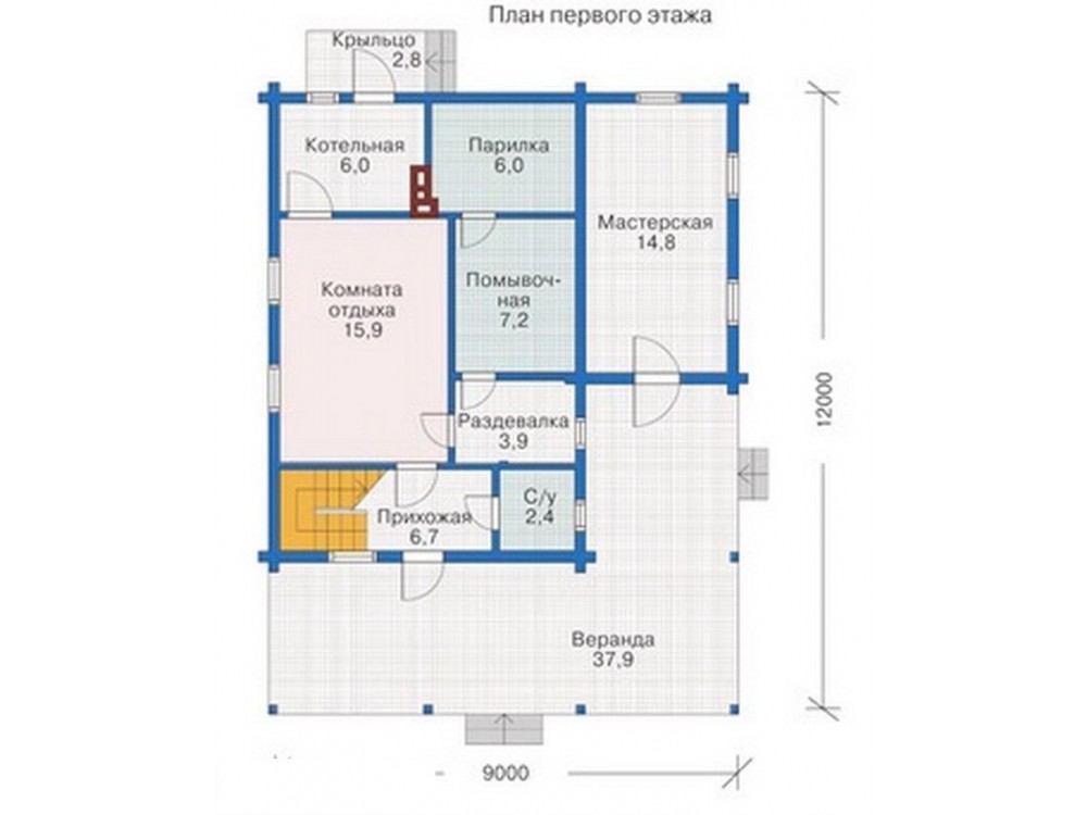 Дом из бревна 5010
