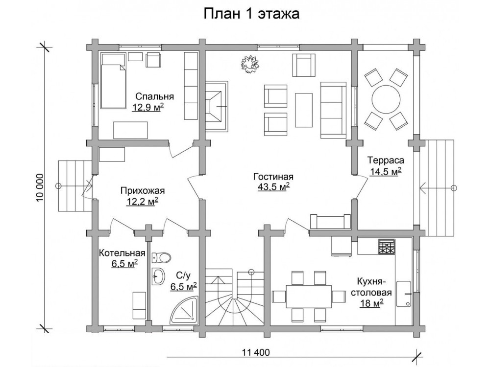 Дом из бревна 4940