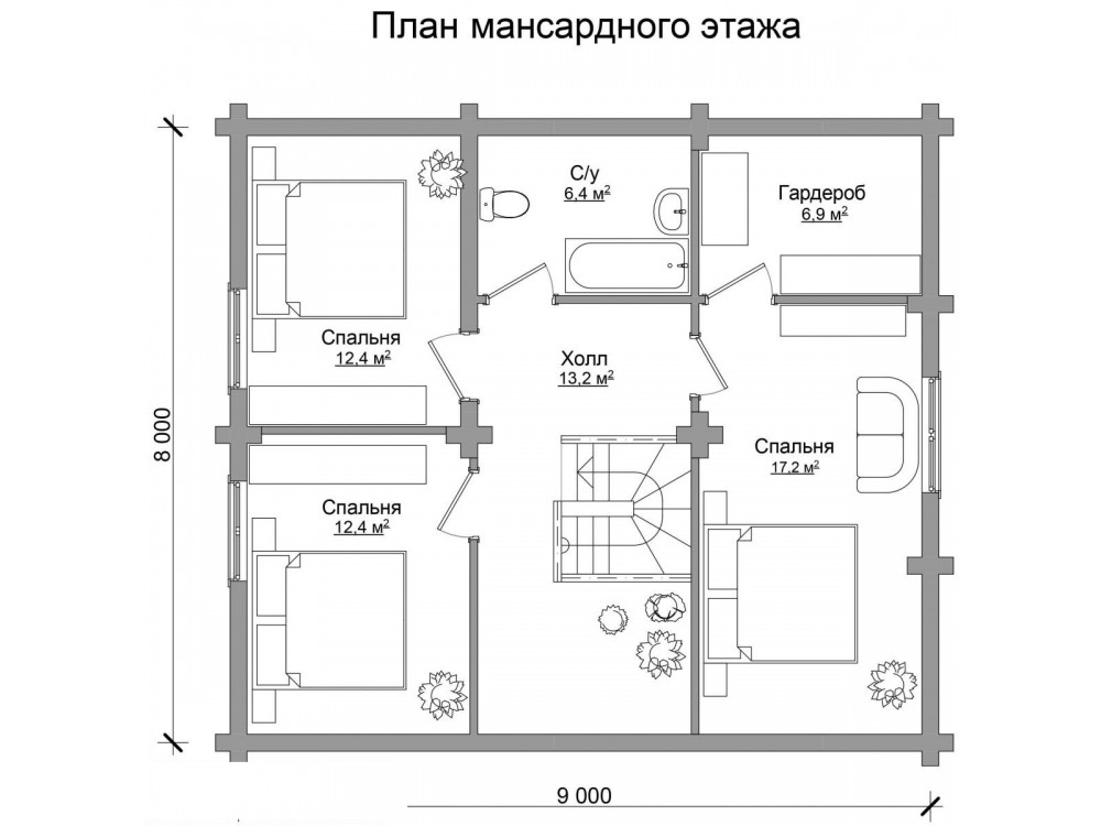 Дом из бревна 4993