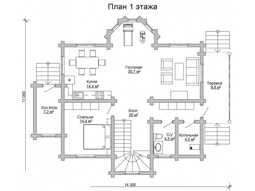 Дом из бревна 4957