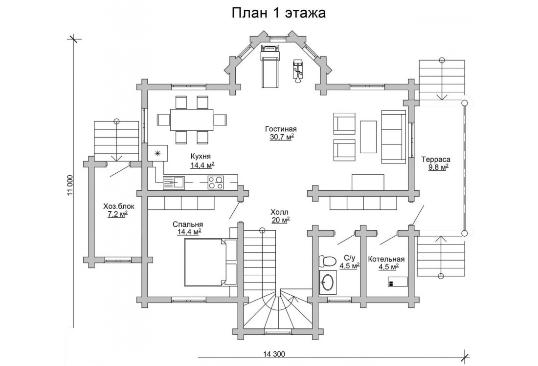 Дом из бревна 4957