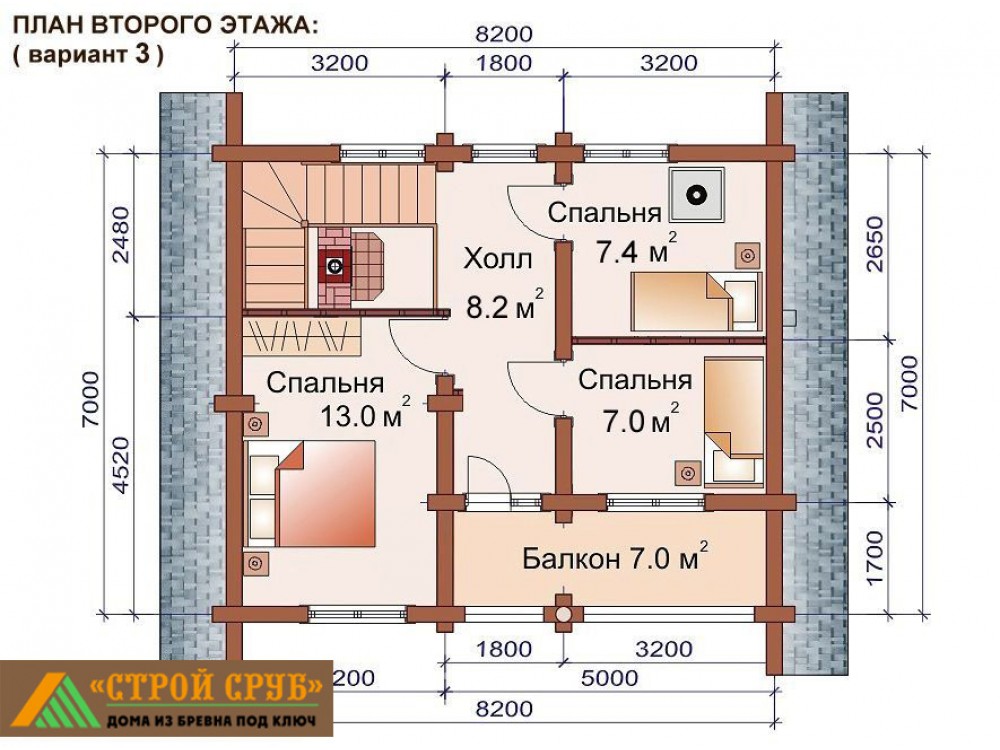 Дом из бревна 4878