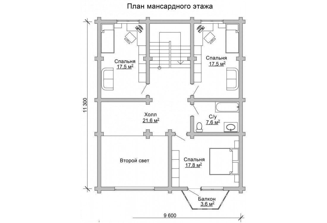 Дом из бревна 4955