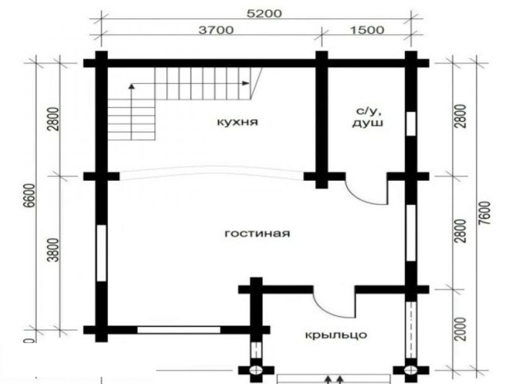 Дом из бревна 4870