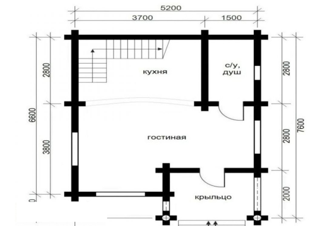 Дом из бревна 4870