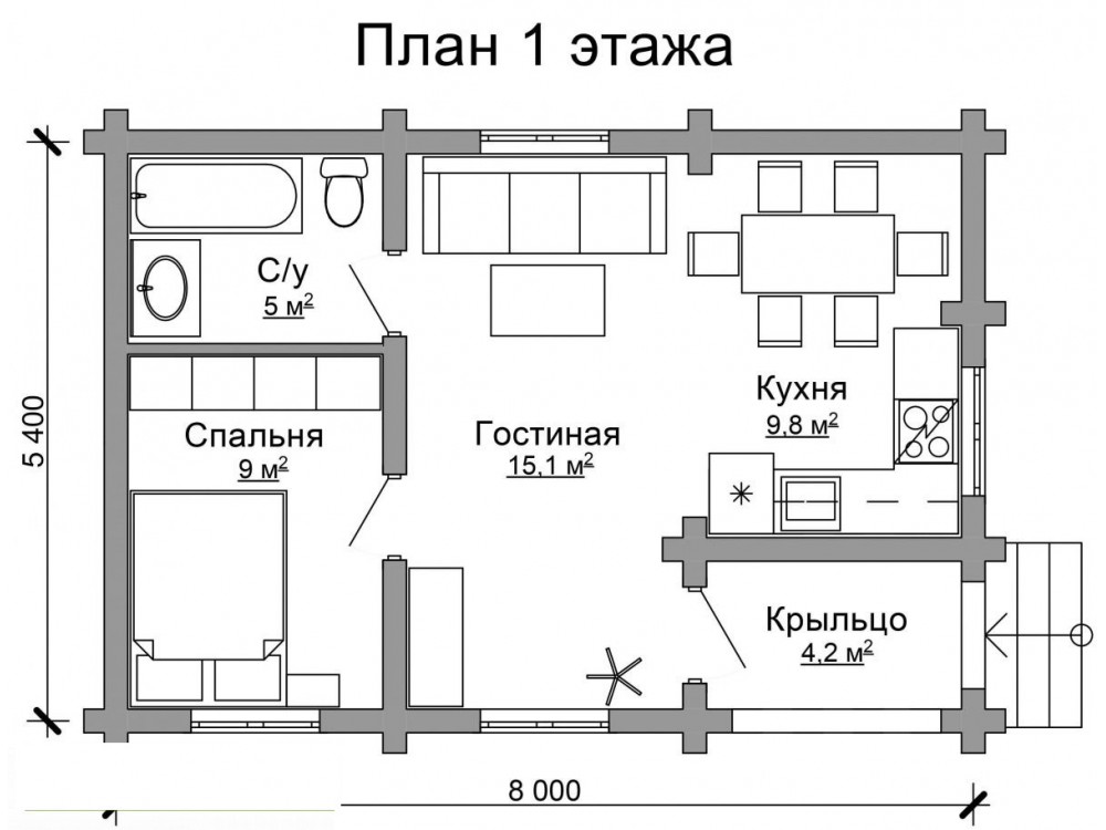 Дом из бревна 4847