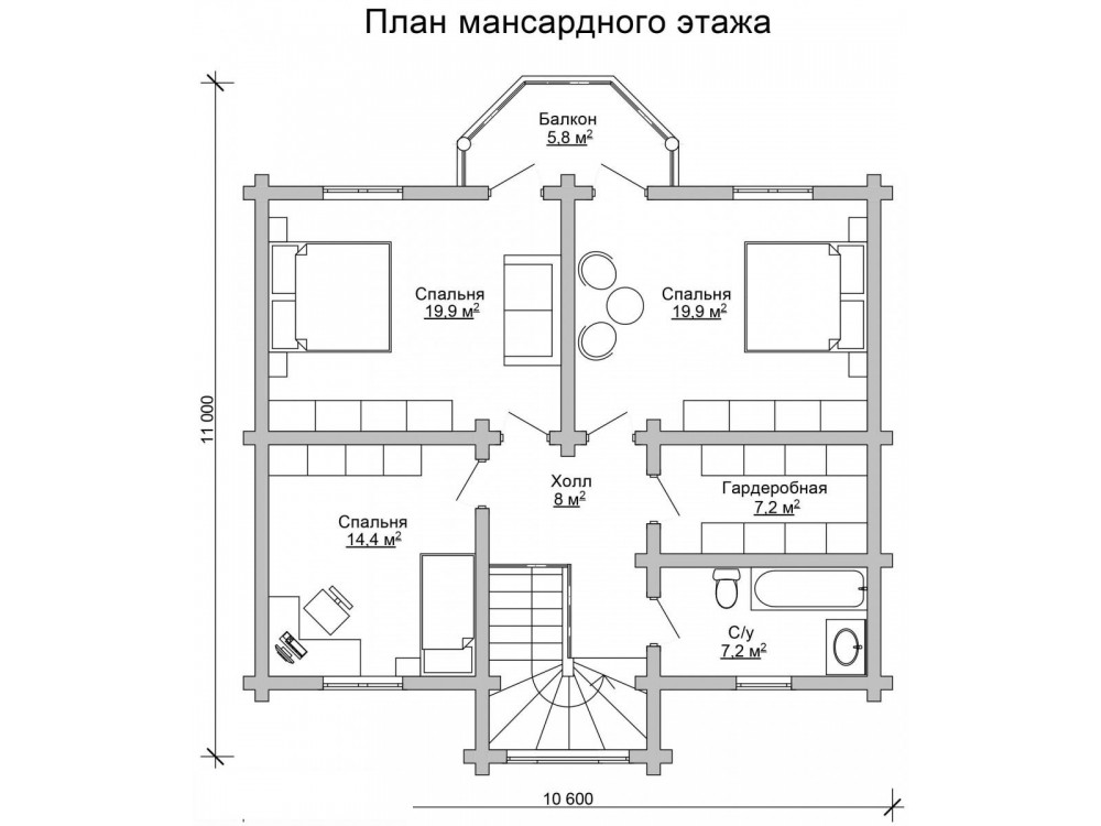 Дом из бревна 4957