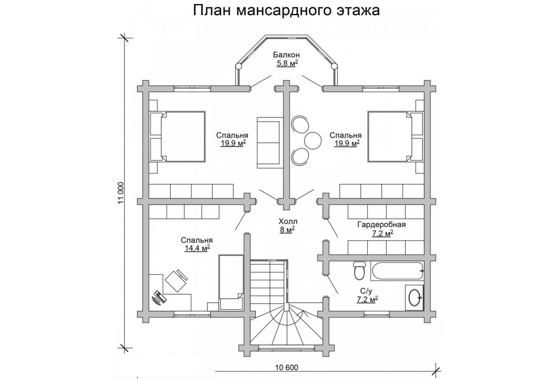 Дом из бревна 4957