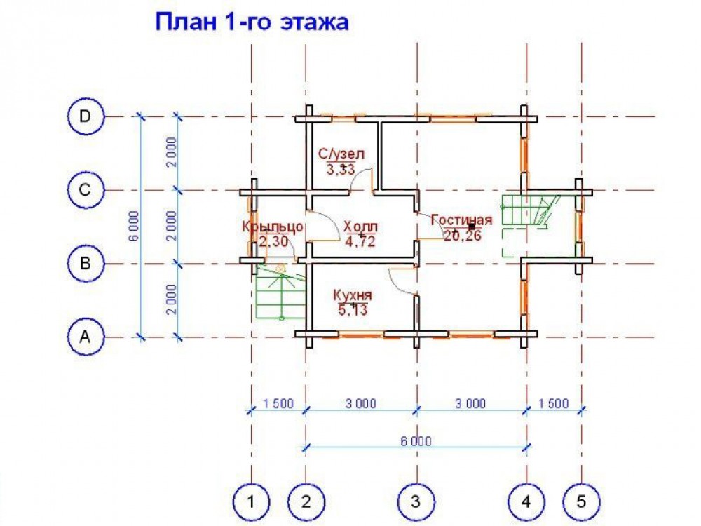 Дом из бревна 4840
