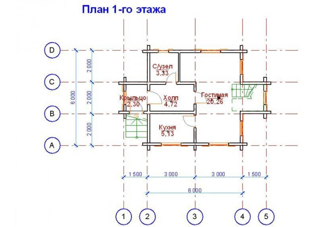 Дом из бревна 4840