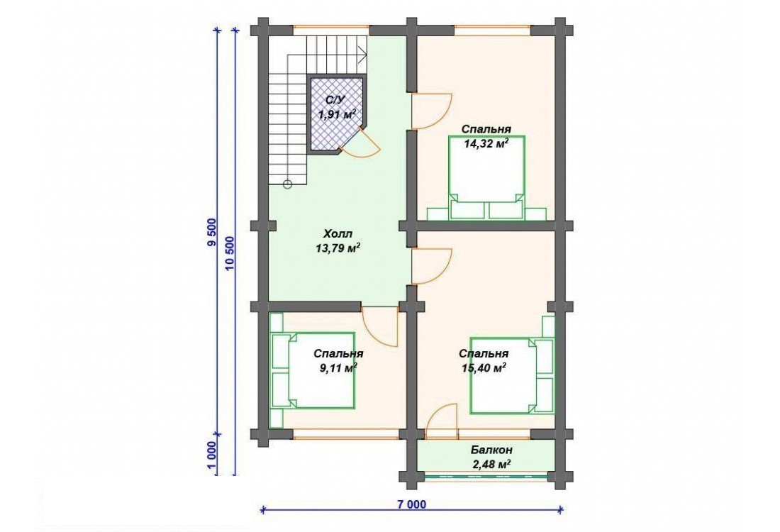 Дом из бревна 4983