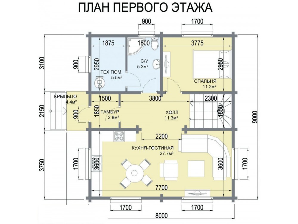 Дом из бревна 4932