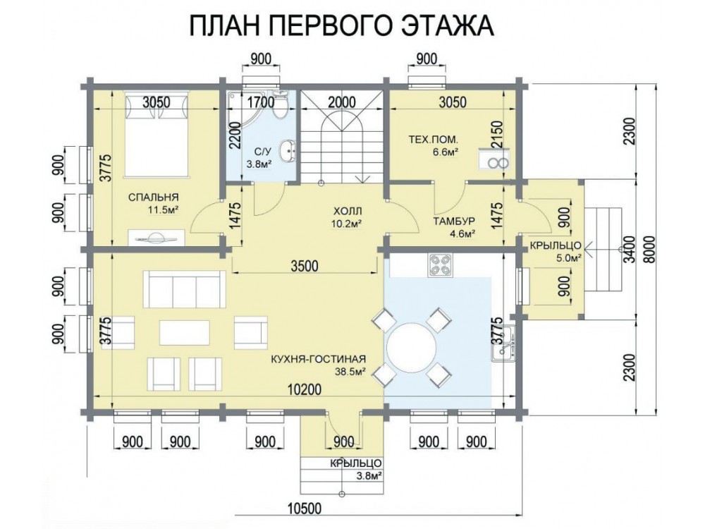 Дом из бревна 4982
