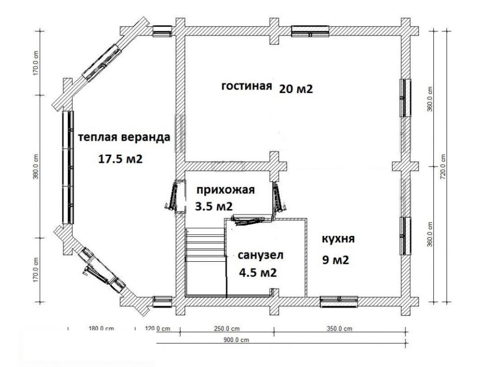 Дом из бревна 4904