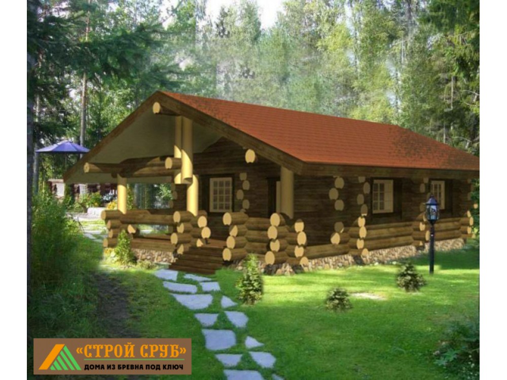 Дом из бревна 5002