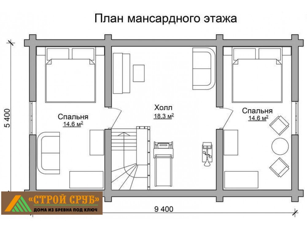 Дом из бревна 4921
