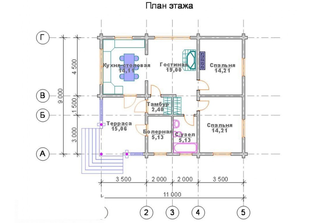 Дом из бревна 4995