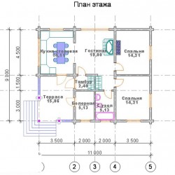 Дом из бревна 4995