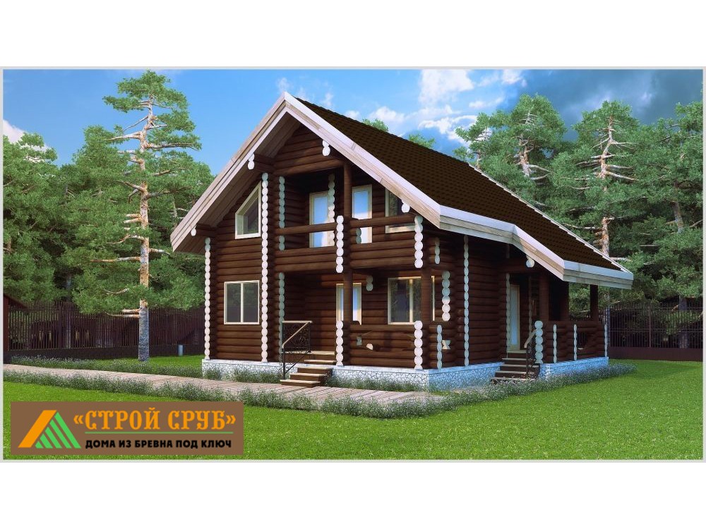 Дом из бревна 4973