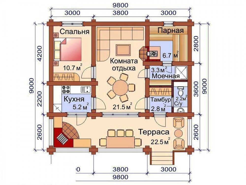 Дом из бревна 4988