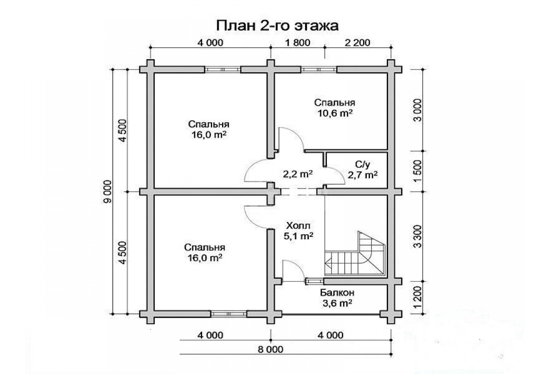 Дом из бревна 5007