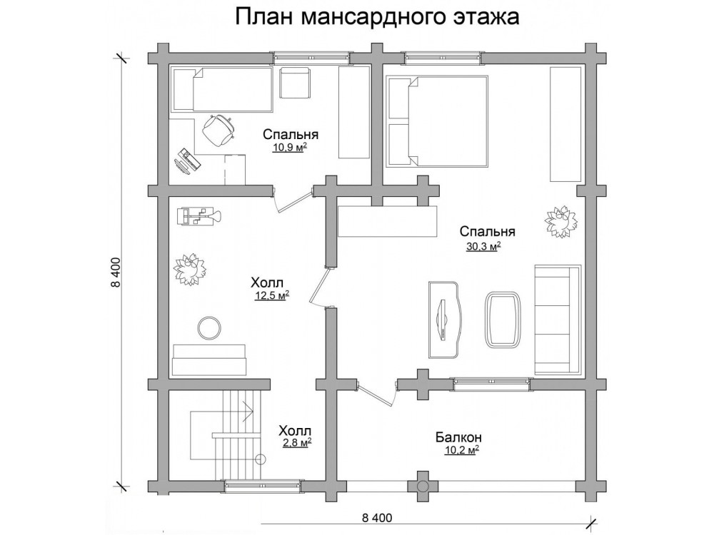 Дом из бревна 4901