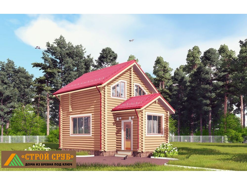 Дом из бревна 4856