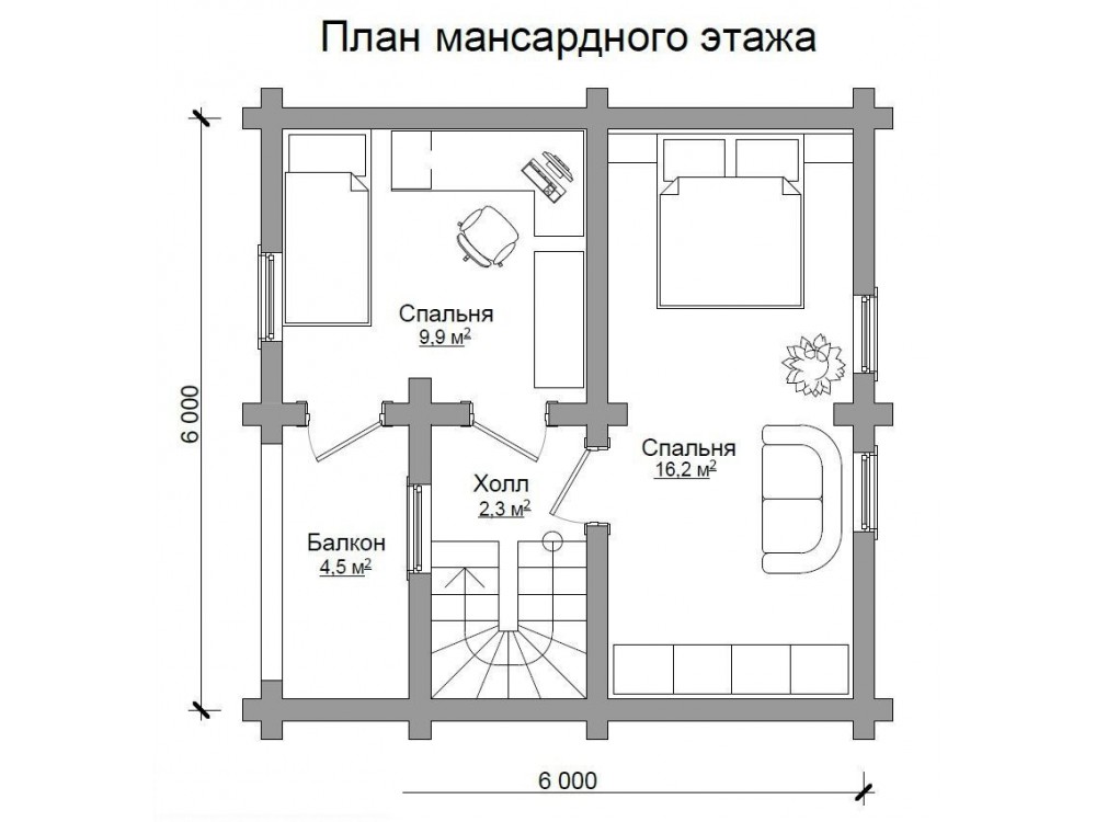 Дом из бревна 4837