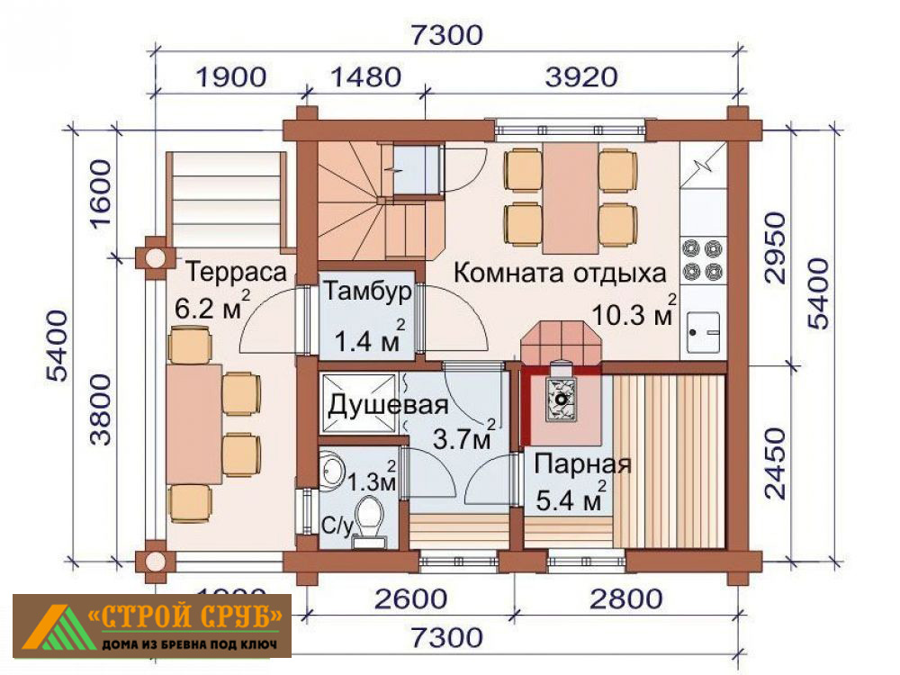 Дом из бревна 4835